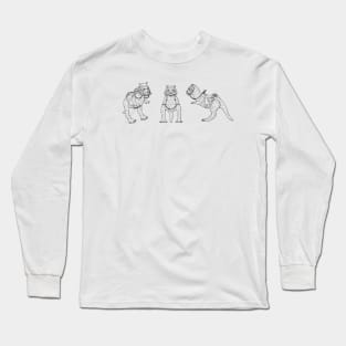 Toy Dinosaur Vintage Patent Hand Drawing Long Sleeve T-Shirt